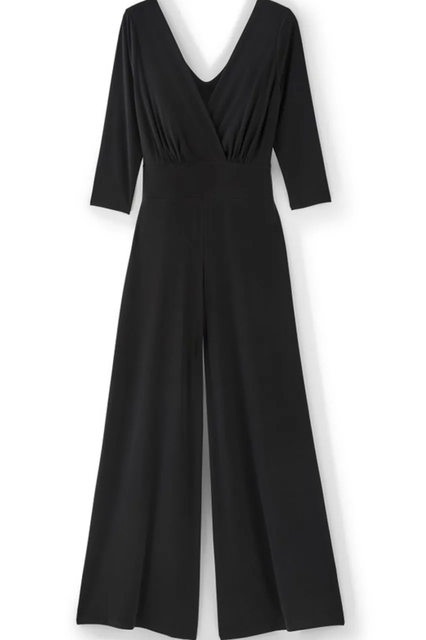 Soft Surroundings 3/4 Sleeve Penelope Jumpsuit- Dresses|Jumpsuits