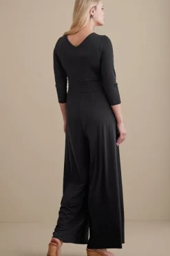 Soft Surroundings 3/4 Sleeve Penelope Jumpsuit- Dresses|Jumpsuits
