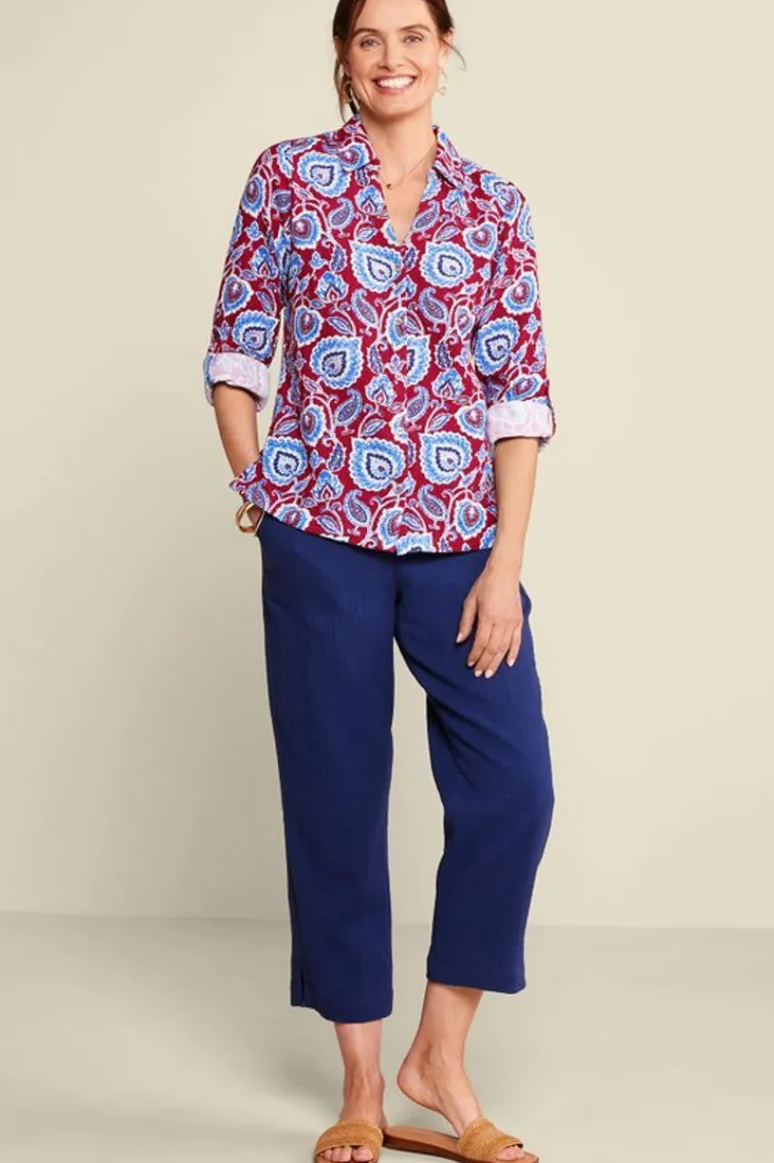 Soft Surroundings Addison Gauze Big Shirt- Tops