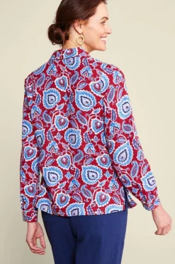 Soft Surroundings Addison Gauze Big Shirt- Tops