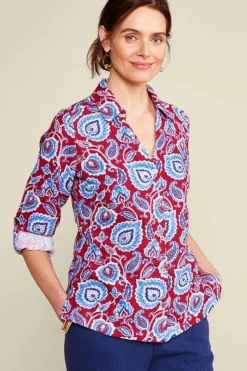 Soft Surroundings Addison Gauze Big Shirt- Tops