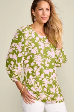 Soft Surroundings Ainsley Linen Blend Tunic- Tops|Tunics & Leggings