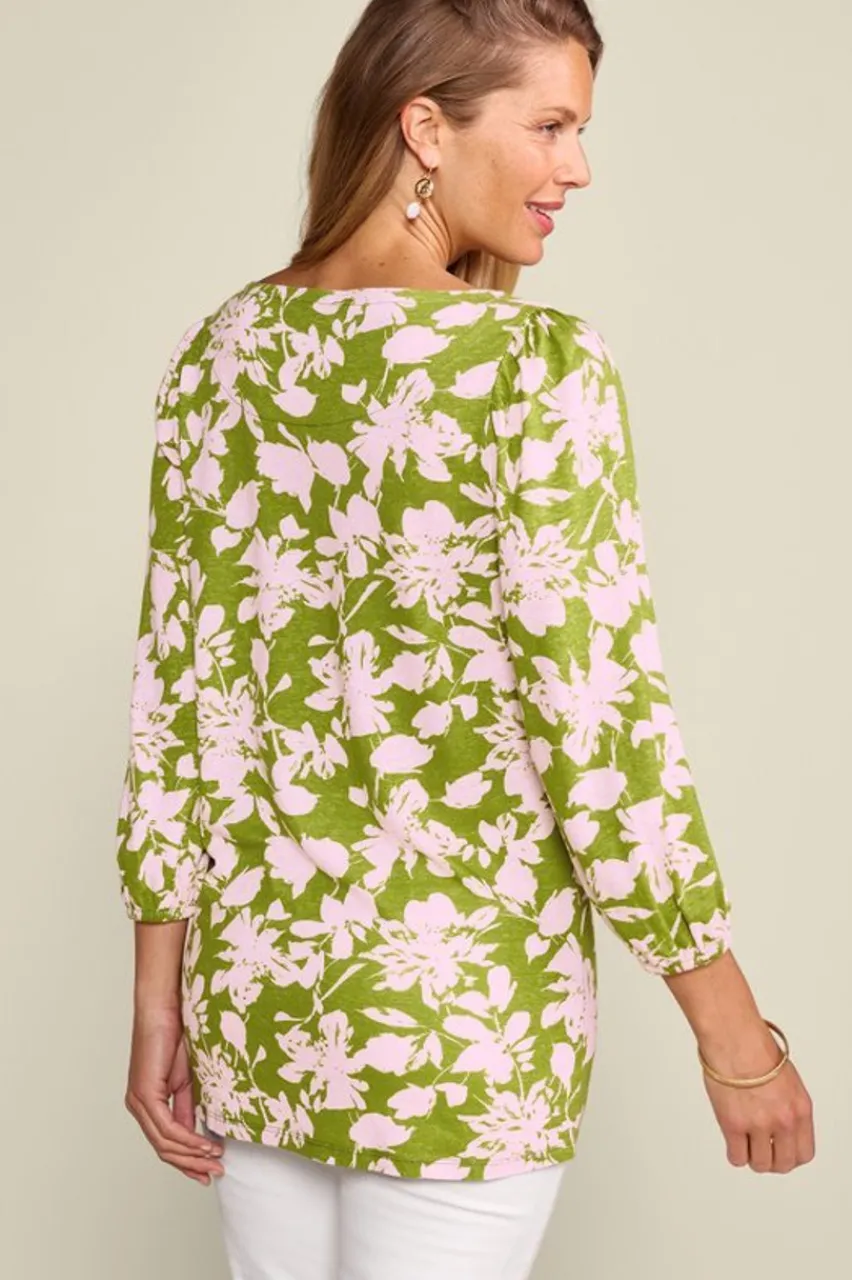 Soft Surroundings Ainsley Linen Blend Tunic- Tops|Tunics & Leggings