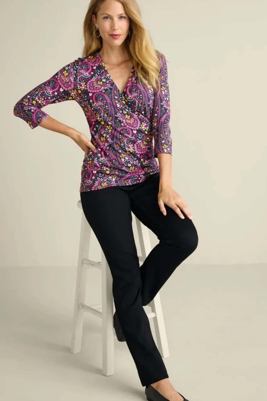 Soft Surroundings Alyssa Knit Top- Tops