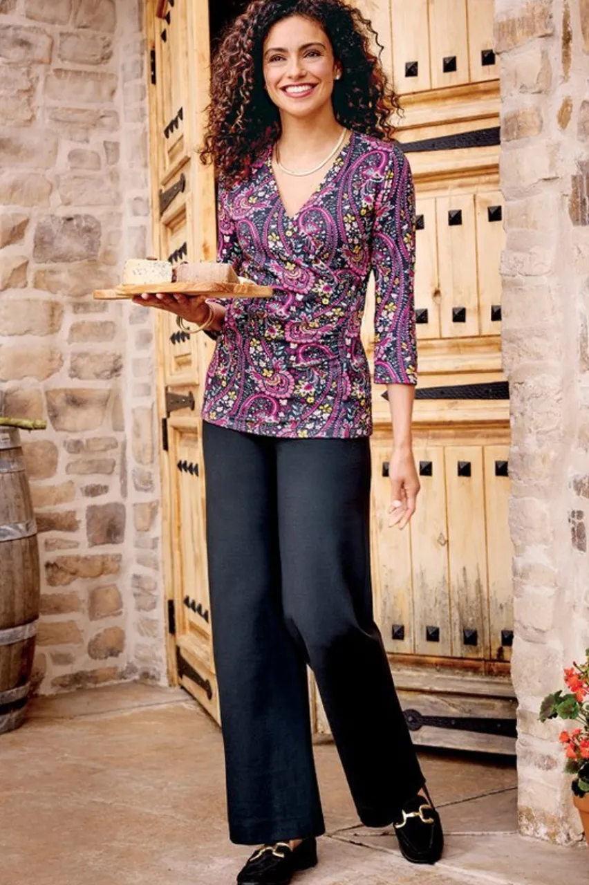 Soft Surroundings Alyssa Knit Top- Tops