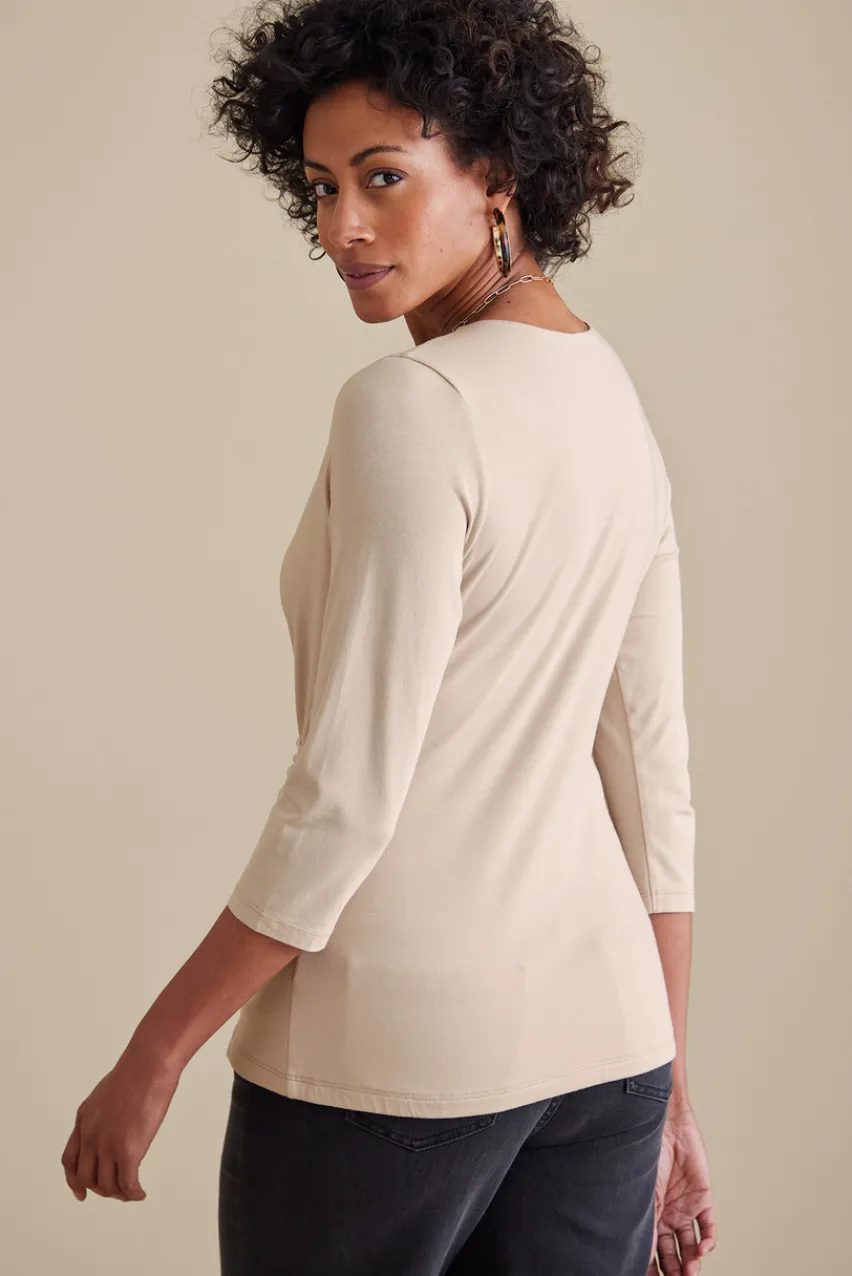 Soft Surroundings Alyssa Knit Top- Tops