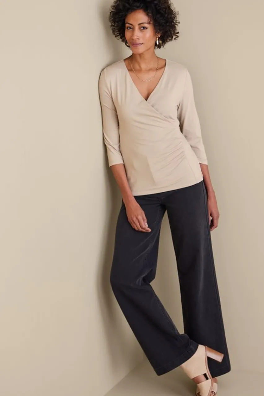 Soft Surroundings Alyssa Knit Top- Tops