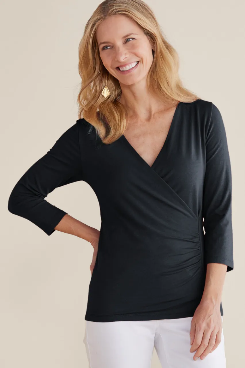 Soft Surroundings Alyssa Knit Top- Tops