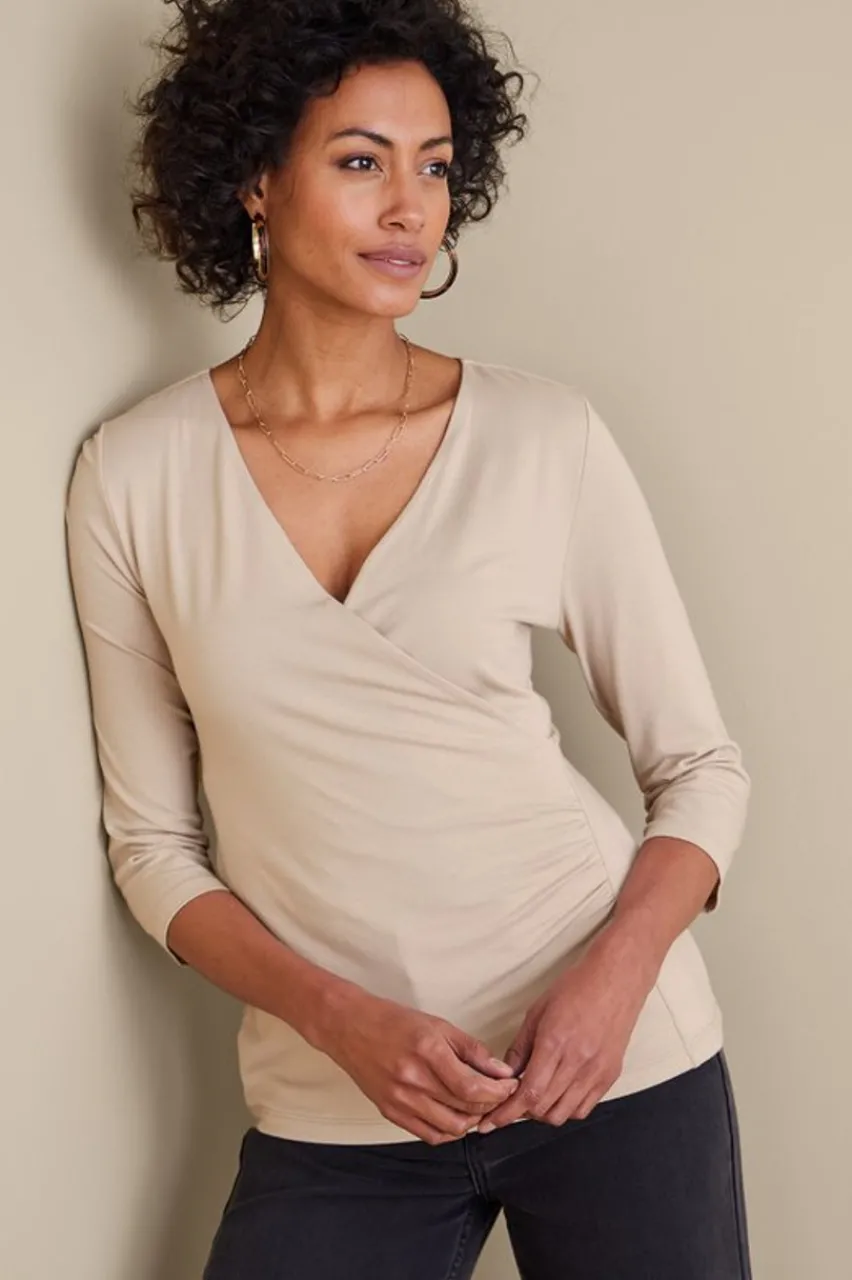 Soft Surroundings Alyssa Knit Top- Tops