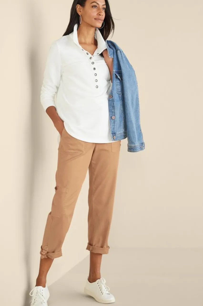 Soft Surroundings Antigua Convertible Crop Pants- Pants