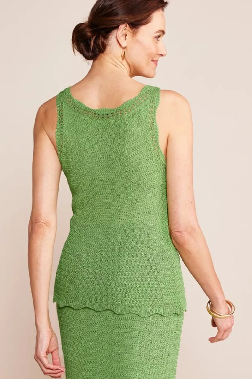 Soft Surroundings April Crochet Sweater Tank- Tops|Sweaters & Cardigans
