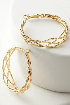 Soft Surroundings Aria Sparkle Hoops Earrings- Jewelry|Earrings