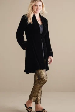 Soft Surroundings Aria Velvet Jacket- Jackets & Coats