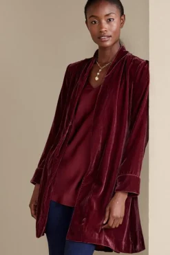 Soft Surroundings Aria Velvet Jacket- Jackets & Coats