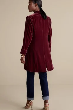 Soft Surroundings Aria Velvet Jacket- Jackets & Coats