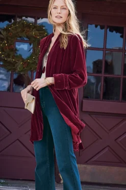Soft Surroundings Aria Velvet Jacket- Jackets & Coats