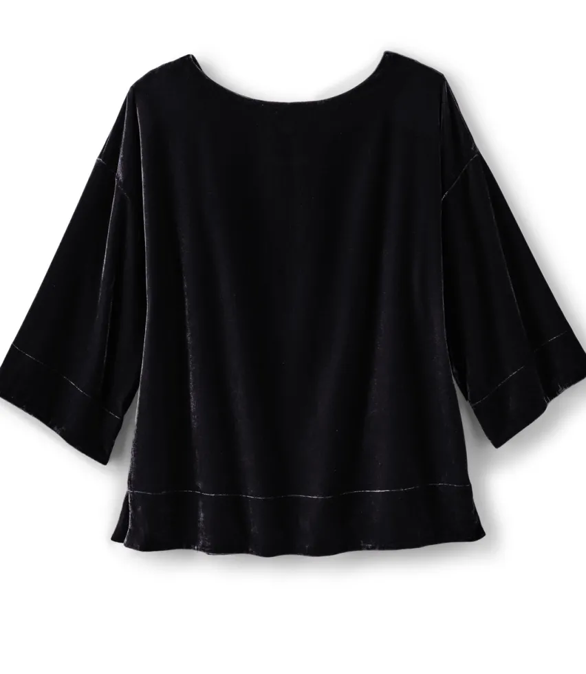 Soft Surroundings Aria Velvet Top- Tops