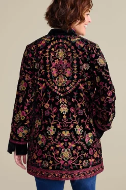 Soft Surroundings Astrid Velvet Jacket- Jackets & Coats