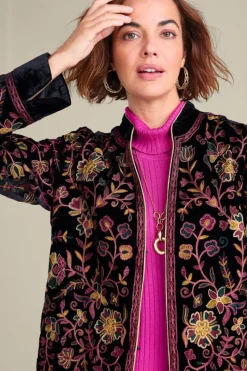 Soft Surroundings Astrid Velvet Jacket- Jackets & Coats