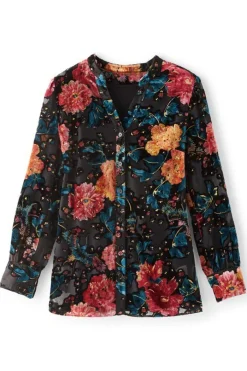 Soft Surroundings Autumn Velvet Tunic- Tops