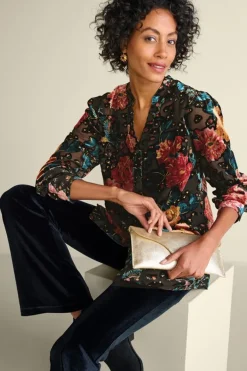 Soft Surroundings Autumn Velvet Tunic- Tops