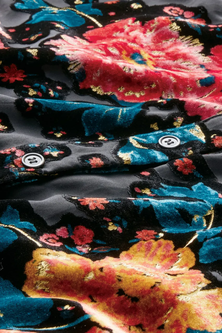 Soft Surroundings Autumn Velvet Tunic- Tops