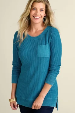 Soft Surroundings Autumn Waffle Tunic- Tops|Tunics & Leggings