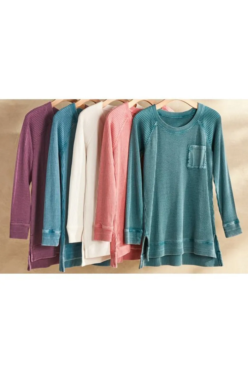 Soft Surroundings Autumn Waffle Tunic- Tops|Tunics & Leggings