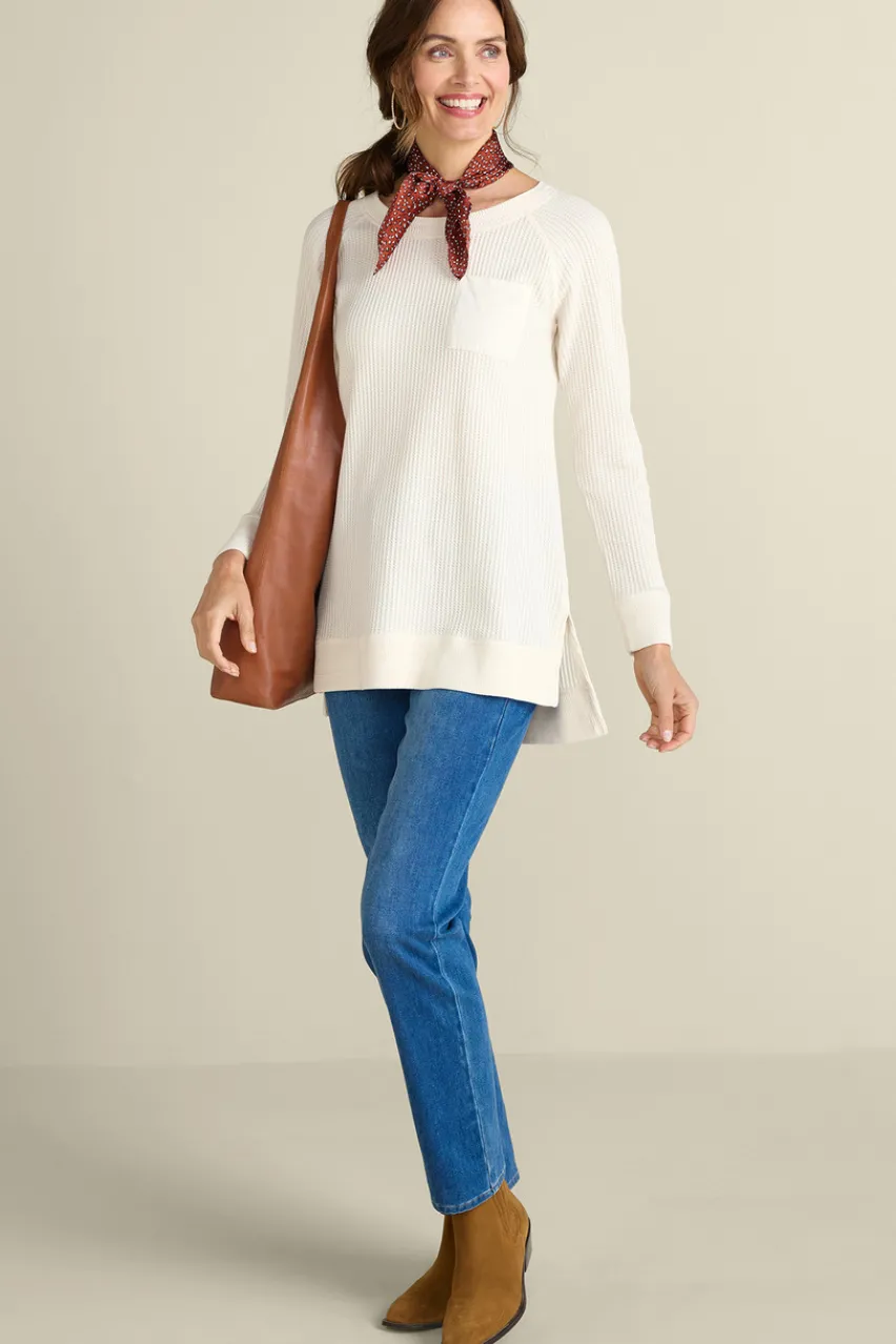 Soft Surroundings Autumn Waffle Tunic- Tops|Tunics & Leggings