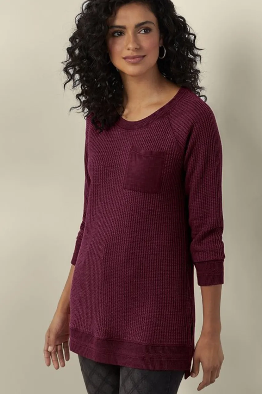 Soft Surroundings Autumn Waffle Tunic- Tops|Tunics & Leggings