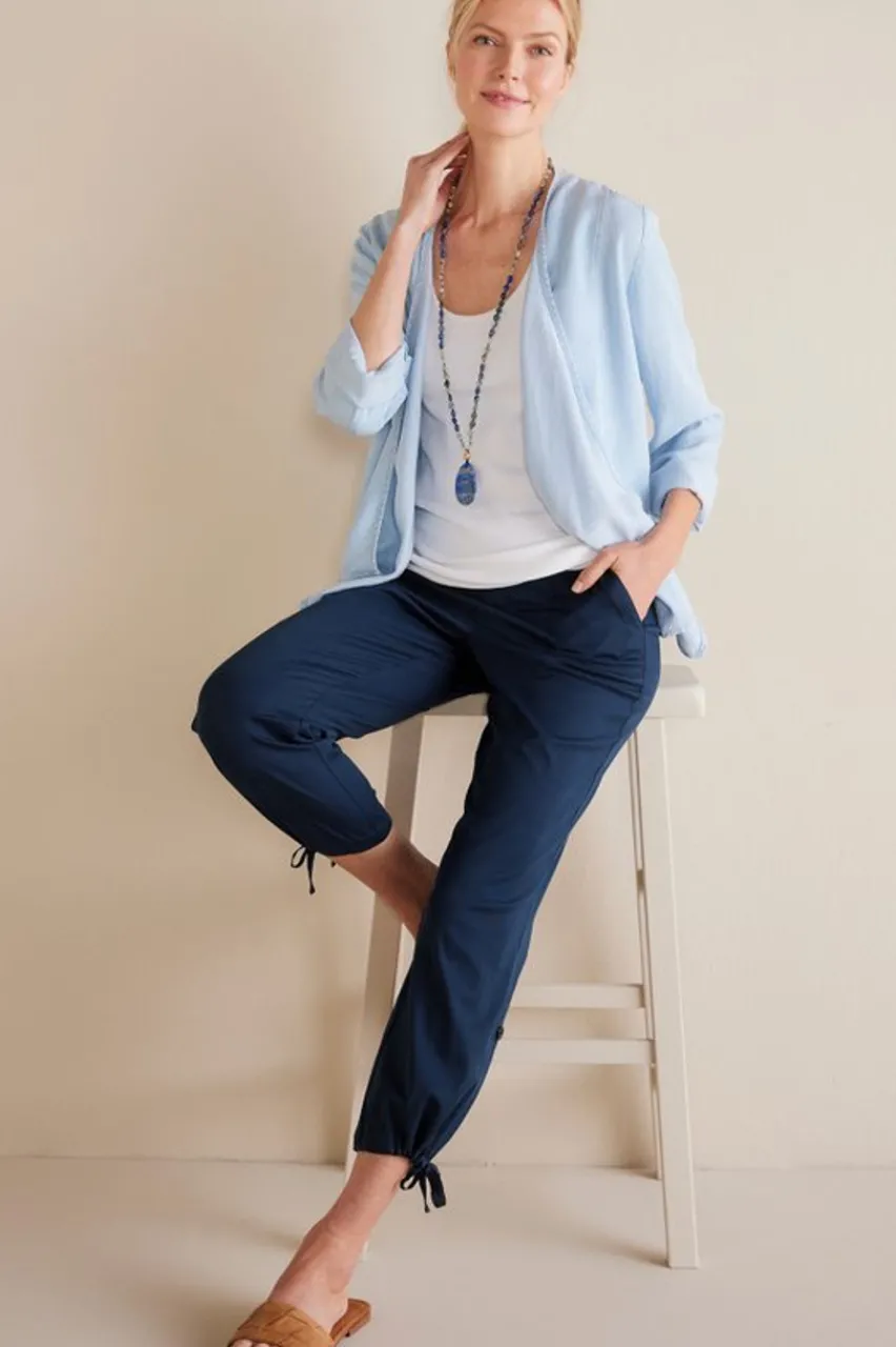 Soft Surroundings Barbados Convertible Crop Pants- Pants