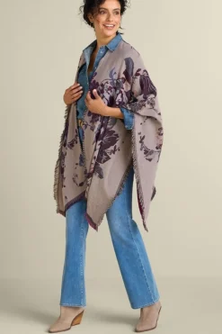 Soft Surroundings Beatrix Floral Wrap- Toppers|Jackets & Coats