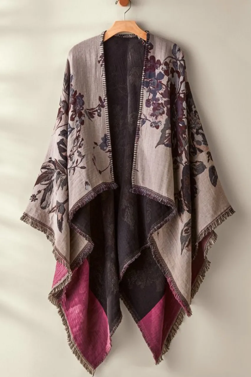 Soft Surroundings Beatrix Floral Wrap- Toppers|Jackets & Coats