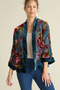 Soft Surroundings Bercy Velvet Topper- Toppers|Jackets & Coats