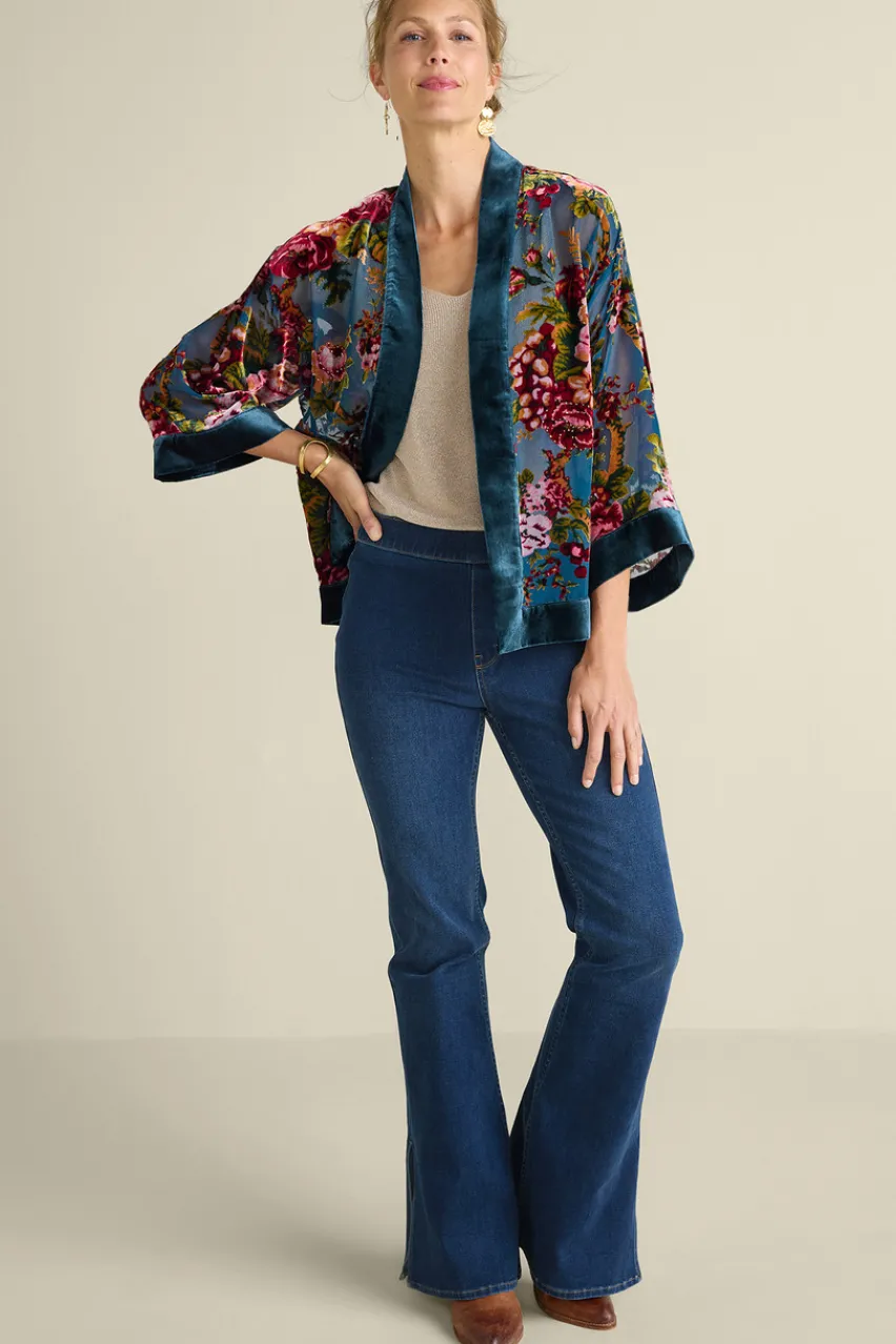 Soft Surroundings Bercy Velvet Topper- Toppers|Jackets & Coats
