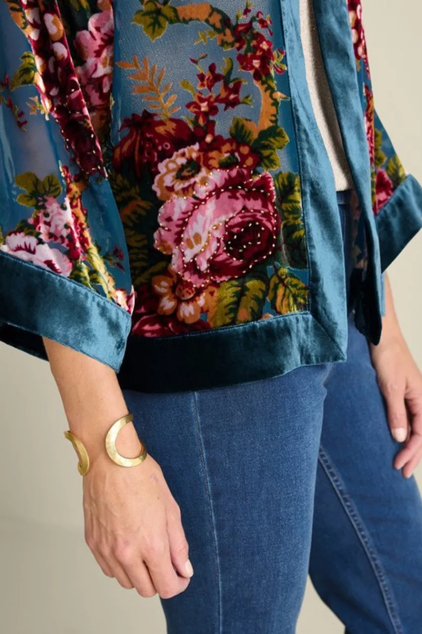Soft Surroundings Bercy Velvet Topper- Toppers|Jackets & Coats