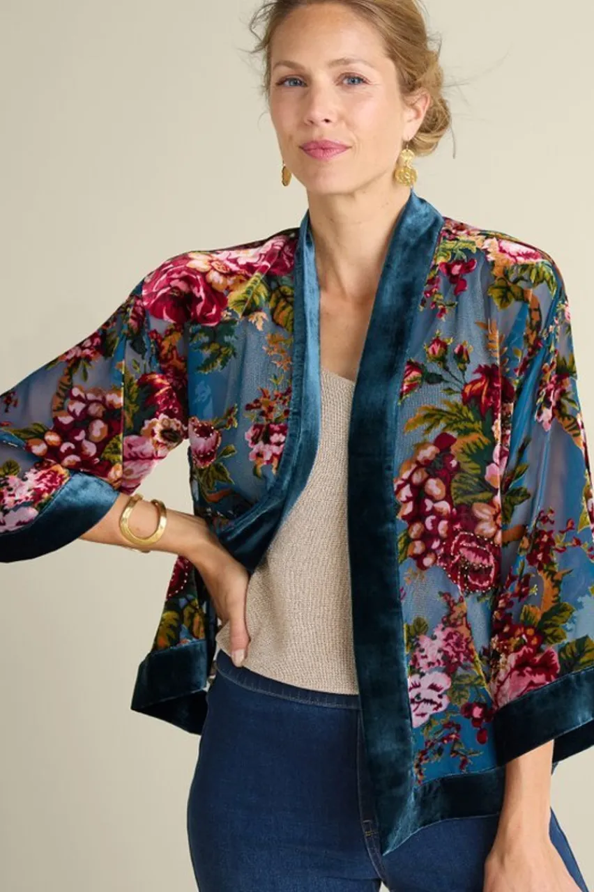 Soft Surroundings Bercy Velvet Topper- Toppers|Jackets & Coats