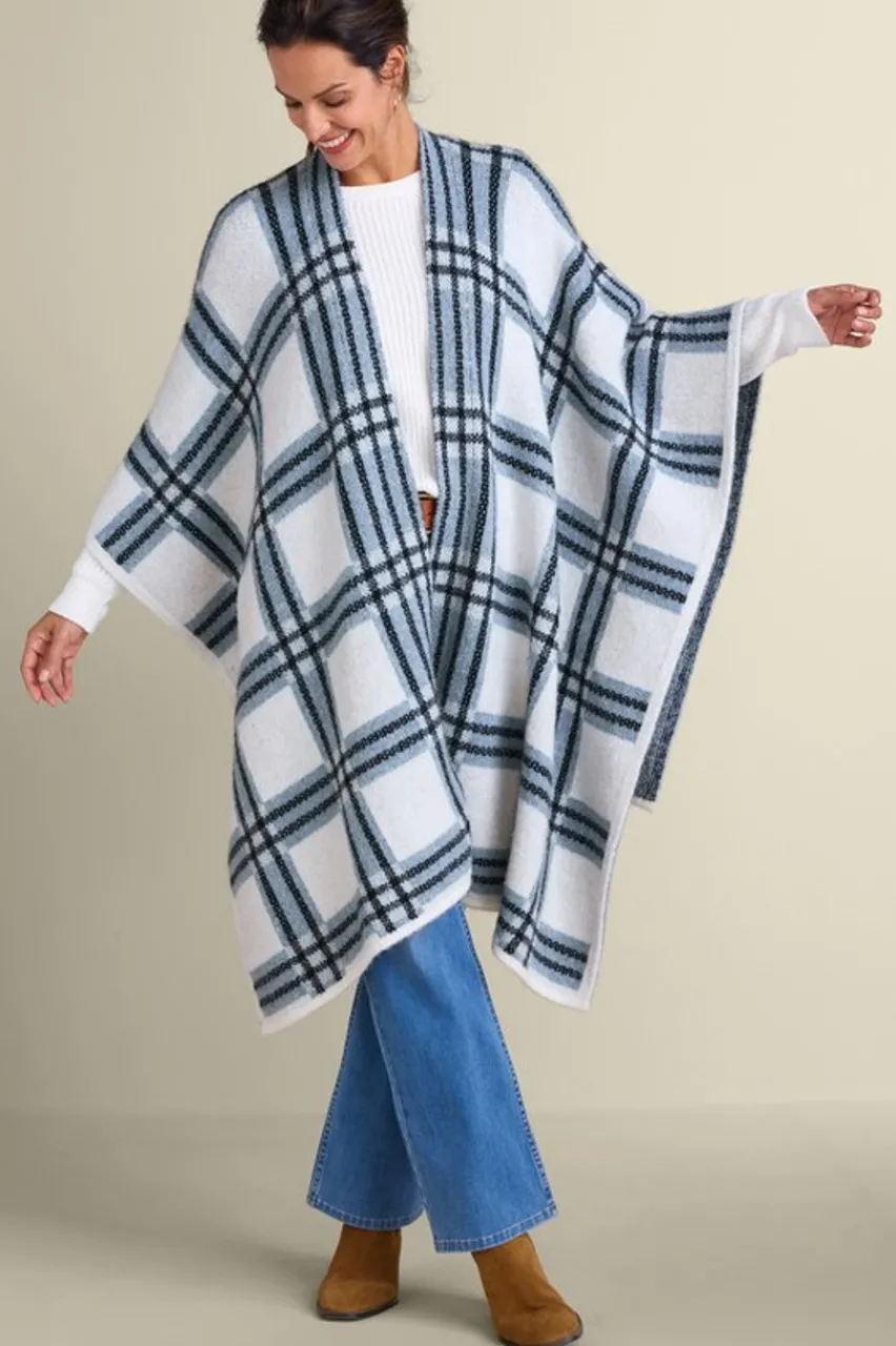 Soft Surroundings Braunwyn Plaid Wrap- Scarves & Wraps