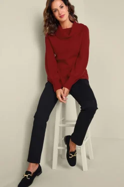 Soft Surroundings Calanthe Cashmere Pullover- Tops|Sweaters & Cardigans