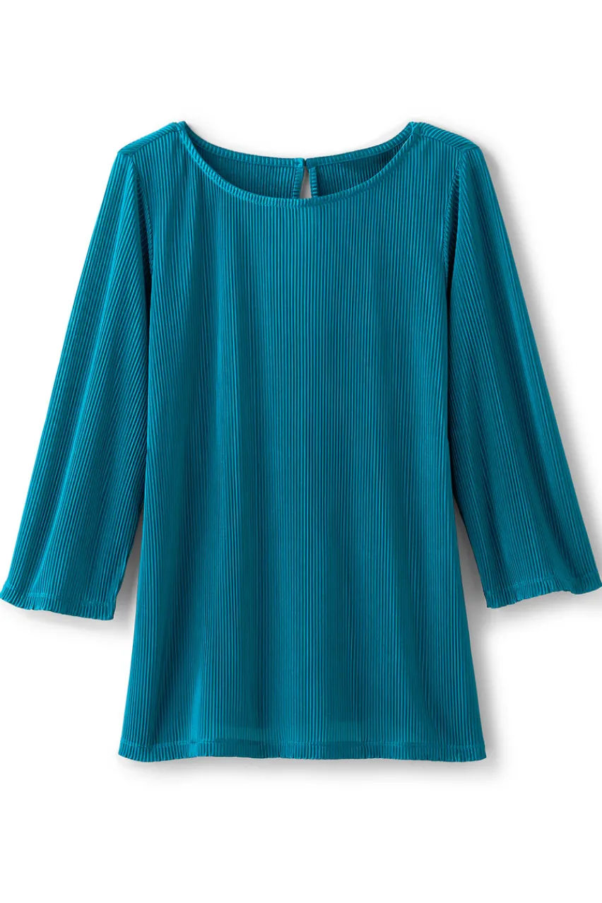Soft Surroundings Cella Plisse Tunic- Tops