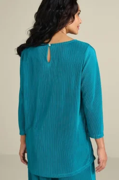 Soft Surroundings Cella Plisse Tunic- Tops