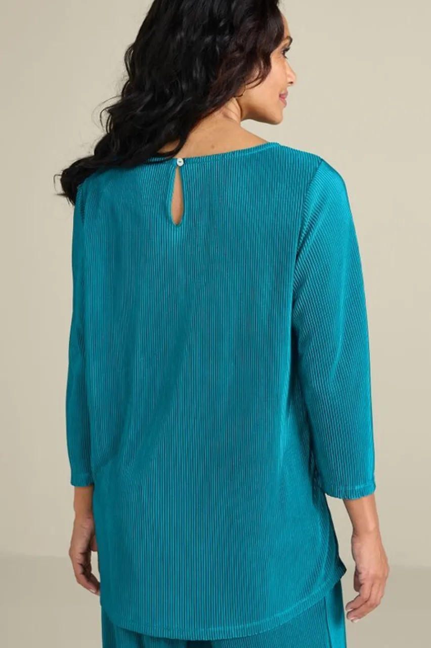 Soft Surroundings Cella Plisse Tunic- Tops