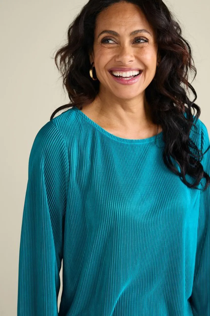 Soft Surroundings Cella Plisse Tunic- Tops
