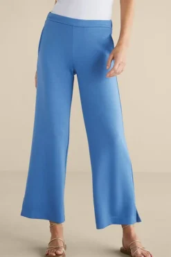 Soft Surroundings Ceri Knit Wide-Leg Pants- Pants