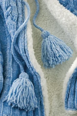 Soft Surroundings Chenille Sherpa Wearable Throw- Sleepwear & Lounge|Scarves & Wraps