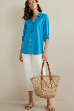 Soft Surroundings Danielle 3/4 Sleeve Tunic- Tops|Tunics & Leggings