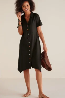 Soft Surroundings Danielle Button Dress- Dresses