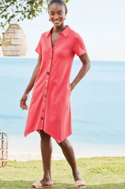 Soft Surroundings Danielle Button Dress- Dresses