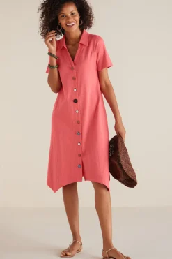 Soft Surroundings Danielle Button Dress- Dresses
