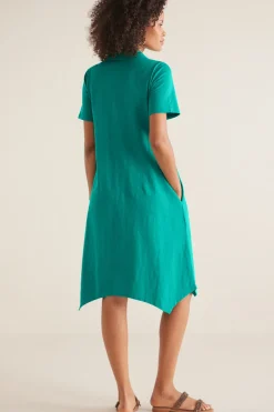 Soft Surroundings Danielle Button Dress- Dresses